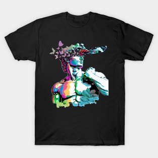 Statue of David with Butterflies T-Shirt